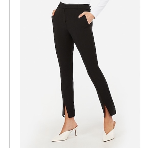 Express Pants - Express highwaisted front slit cropped skinny pant